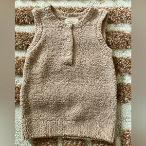 NWOT | 7AM Cozy Tan Sleeveless Sweater Vest 9-12 Months